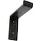 Ekena Millwork Steel Truss Shelf Bracket, Antiqued Silver 2"W x 6"D x 6 1/4"H BKTM02X06X06TSASV - alternate 1